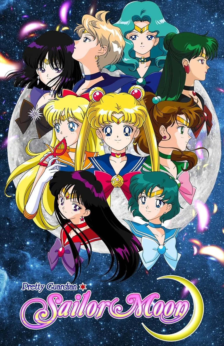 Promotional poster for the original Sailor Moon anime series