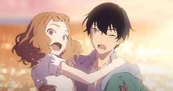 Josee and Tsuneo share an excited moment