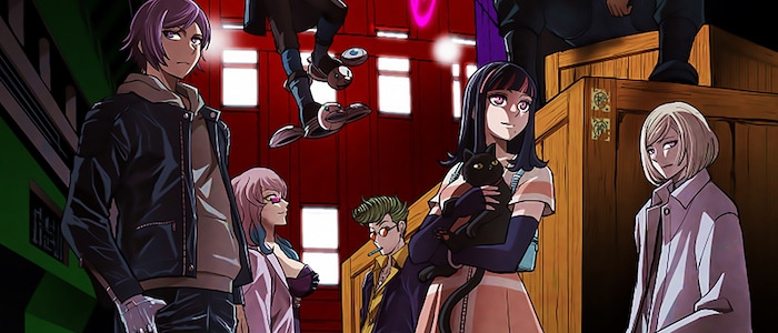 Main cast of Akudama in neon-lit Kansai