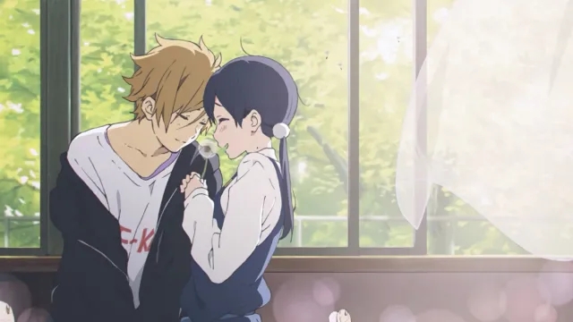Tamako and Mochizou with dandelion seed