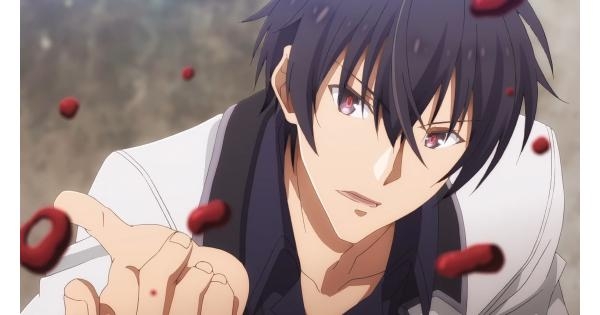 Anos Voldigoad displays a determined expression amidst floating red particles