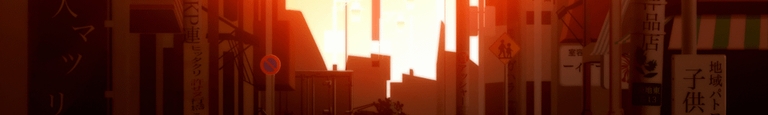 Blurry sun-drenched cityscape