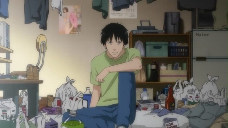 Satou in his room from Welcome to the NHK