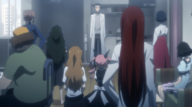 Group of characters appearing older in Steins;Gate 0