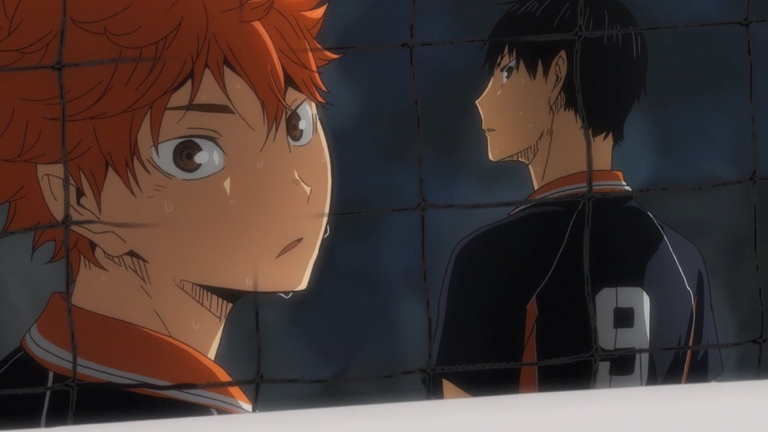 Hinata and Kageyama intense rivalry