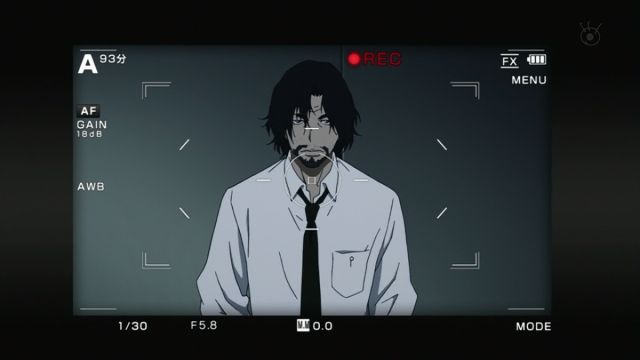 Shibazaki recorded by a camera