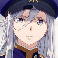 Major Vladilena Milizé in her uniform from the anime series 86 Eighty Six.