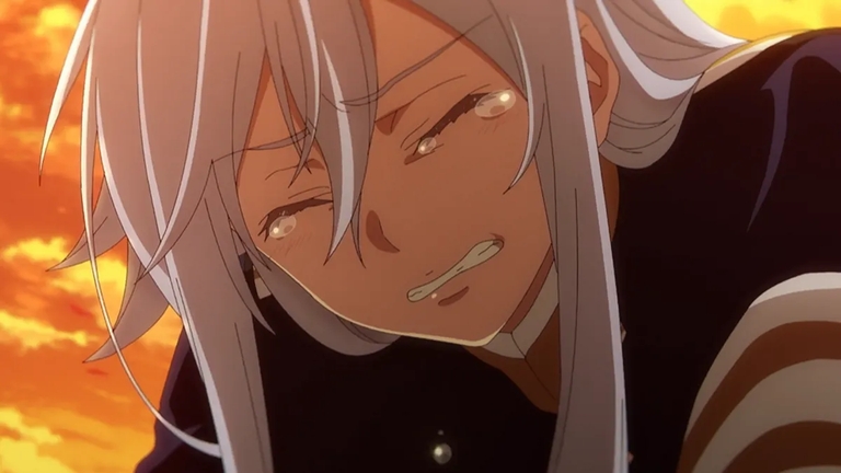 Lena crying during emotional scene